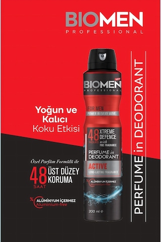 Biomen Active Erkek Sprey Deodorant 200 ML