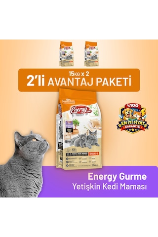 Gurme Yetişkin Kedi Maması 15 Kg - 2 Adet