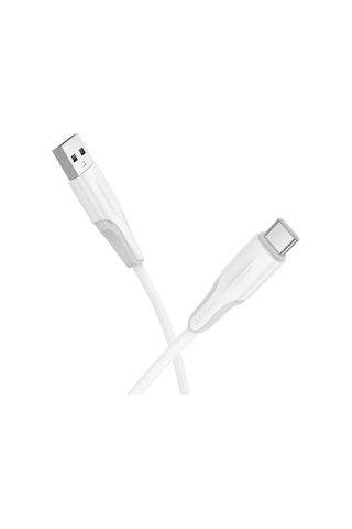 Borofone Bx119 Yeni Usb Usb-c / Tip-c Şarj Veri Kablosu, Uzunluk: 1m Beyaz