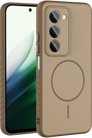Redmi 15 Kılıf M-safe Şarj Özellikli Zore Tea Kapak - Lacivert Lacivert