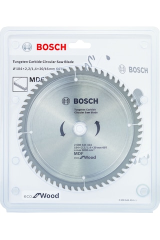 Bosch - Eco For Wood Daire Testere Bıçağı 184 20 Mm 60 Diş
