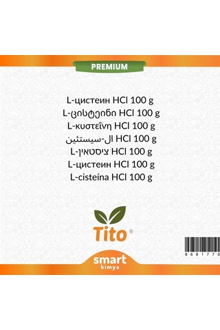 Premium L-sistein Hcl E920 100 G