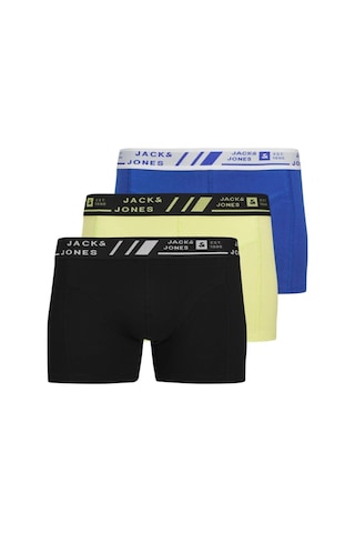 Jack & Jones Jacangus Erkek 3 Lü Set Sarı Mavi Siyah Boxer 12277576 Çok Renkli