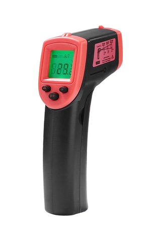 Gajeena Endüstriyel Kullanim Icin Dijital Isikli Isil Olcuc -50 C 600 C Araliginda Siyah+kirmizi Hw600 Model Pil Icermez