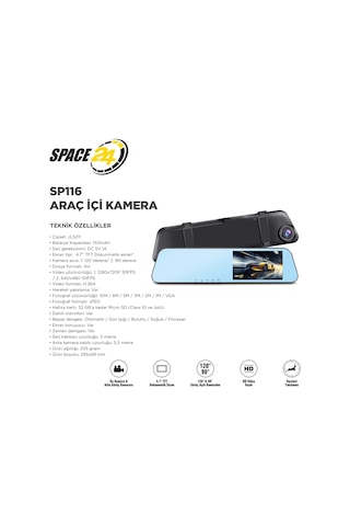 Space24 Araç İçi Kamera Sp116