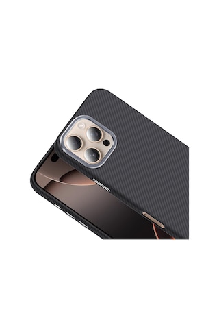 Nihcase Apple Uyumlu iPhone 16 Pro Max Kılıf M-safe Karbon Fiber Tasarım Gross Kapak