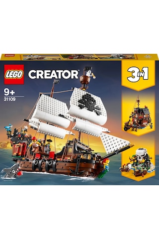LEGO® Creator 3’ü 1 Arada Korsan Gemisi 31109 - 9+ Yaratıcı Oyuncak Yapım Seti (1264 Parça)