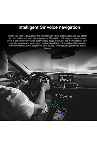 Suofeng Araç İçin Akıllı Bluetooth Mp3 Çalar - Fm Vericili, Usb Şarj, Hd Ses, El Serbest Konuşma