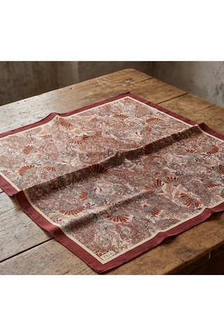 Efsun Desen 90x90cm Eşarp/fular Bordo