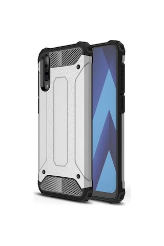 Kilifone - Galaxy A50 Uyumlu - Kılıf Çift Katman Zırh Tank Crash Military Kapak - Mavi