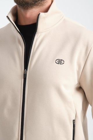 Shooter Sportswear Shooter Erkek Kışlık Eşofman Takımı Thermosoft Teknolojisi Içi Kuzu Görünümlü Regular Kalıp Bej