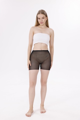 Kocabey 0024 Lazer Kesim Tül Boxer Korse Siyah
