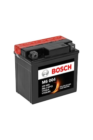 Bosch 4 Amper M6004 Ytx5l-4 - Ytx5l-bs Agm Motosiklet Aküsü