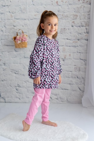 Zeyland Kız Çocuk Desenli Bluz Ve Tayt Takım-pembe Pembe