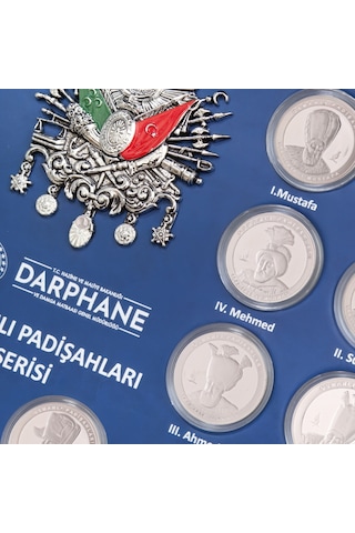 Agakulche Osmanlı Padişahları 24 Adet Gümüş Sikke Coin Set
