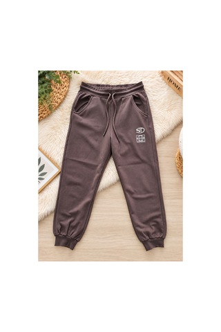 Uğur Bebe Erkek Çocuk Bej Sweatshirt Kahverengi Eşofman Altı Alt Üst Takım İpli Bel Lastikli, Cepli, Rahat Kalıp, Günlük Spor Giyim Yumuşacık Traşlı Penye Bej Kahverengi Bej Kahverengi