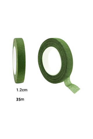 Roco Paper Çiçek Bandı Koyu Yeşil 12 Rulo 1 Cm X 35 M