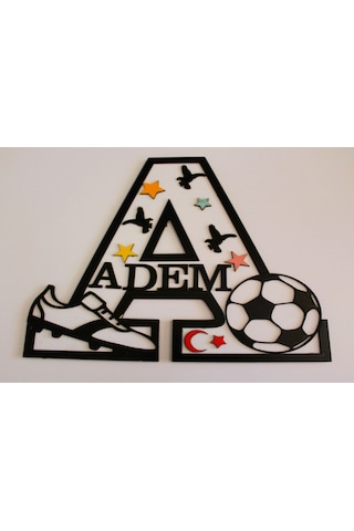 Çoçuk Odası Kapı & Duvar Süsü Kişiye Özel A Harfi