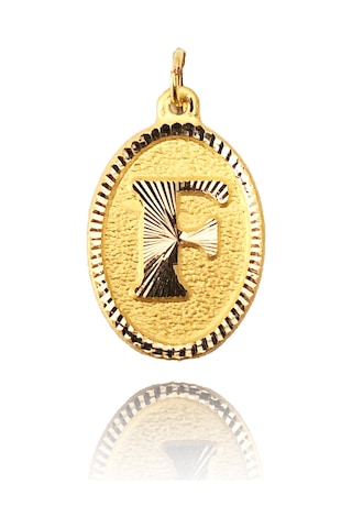 Enderun Kuyumculuk 14 Ayar Altın F Harf Kolye Ucu