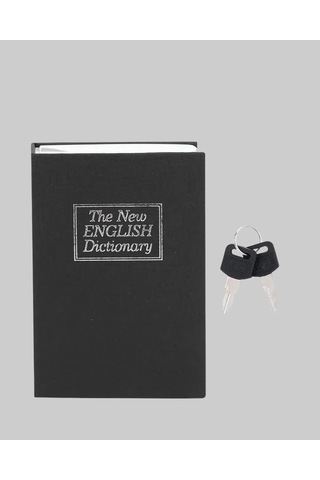 Anahtarlı Gizli Kitap Kasa Metal İç Yapı, Kamuflajlı Sözlük Tasarım Sarı