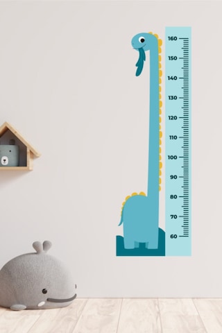 Çocuk Odası  Dinazor Temalı Boy Ölçme Duvar Sticker