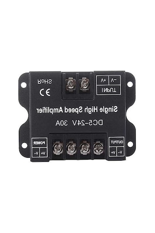 Novahub Dc 5-24v 30a Led Şerit Sinyal Amplifikatörü, Alüminyum Kasa, Smd 3528-5630 İçin Optimize Edilmiş Versiyon