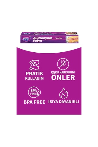 Alüminyum Folyo 8 Mt İkili Set