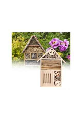 Ximistore9 B-tip Kestane Ağacı Böcek Yuvası, Bahçe İçin Faydalı Böcek Barınma Ve Dekorasyon Kutusu