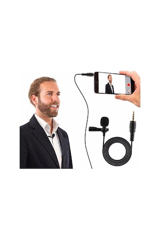 Mobitell Lavalier 3.5Mm Profesyonel Yaka Mikrofonu