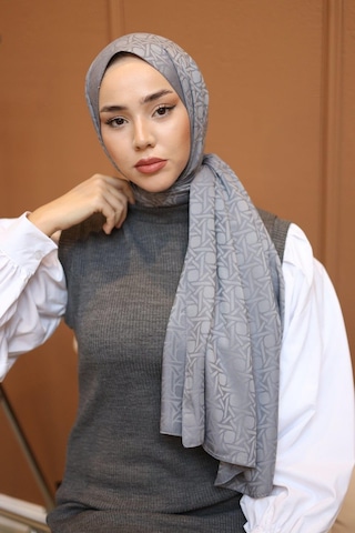 Silk Home Deluxe Şal - Gri - Gri