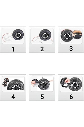 Kar Lastik Zinciri 175/55/r14 Binek Suv X Tipi Takmatik Kolay Montaj 10 CM