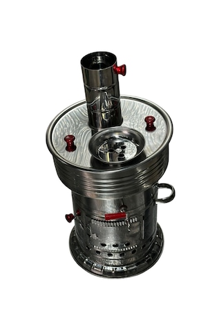 Odunlu Tek Musluklu Çelik Semaver 7 Lt -106