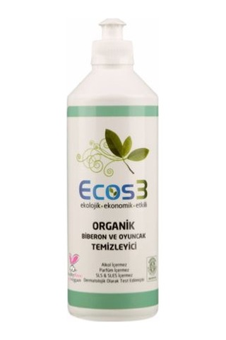 Ecos3 Organik Bebek Temizlik Seti Çamaşır Temizleyici 1 L + Çamaşır Yumuşatıcı 1 L + Biberon & Oyuncak Temizleyici 500 ML