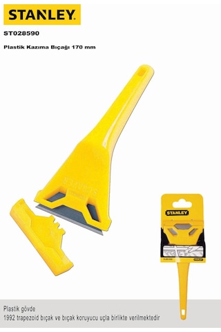 Stanley 0-28-590 170X60Mm Plastik Saplı Cam Kazıma Bıçağı