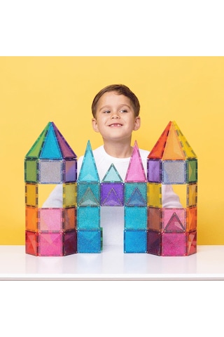 Connetix Glitter Castle Pack Manyetik Bloklar - 48 Parça