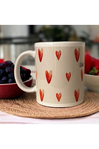 Kalpli Desen Baskılı Sublimasyon Kupa