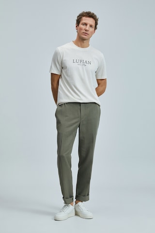 Lufian 111020238 Love Modern Grafik T- Shirt Erkek Tişort Ekru