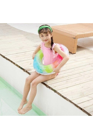 Deniz Simidi Renkli Rainbow 80cm Çok Renkli