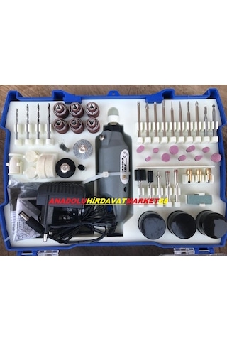 Karona Mini Matkap Gravür Seti Mini Drill Mini El Matkabı 160Pcs
