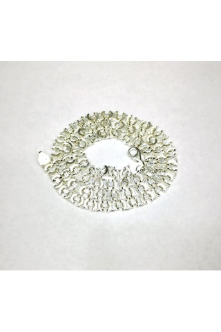 Omar Silver Erkek Euro 5,5 Mm Beyaz Gümüş Kolye Zincir