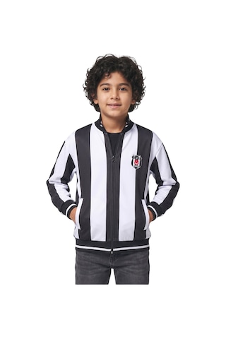 Beşiktaş Orijinal Lisanslı Siyah-beyaz Çocuk Sweat