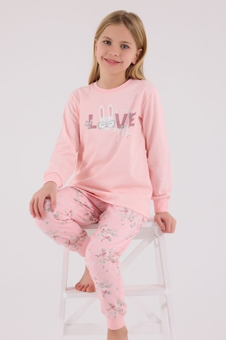 Rolypoly Kız Çocuk Pembe Pijama Takımı Rp3703-c-v2 Pembe