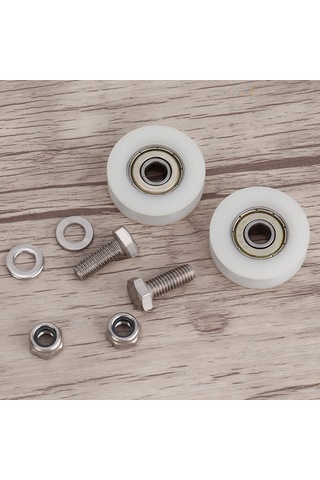 Springsun 30mm Plastik Seracılık Kapı Tekerlekleri - Dayanıklı Değişim Seti, Somun Ve Cıvata İle Tamamlanmıştır