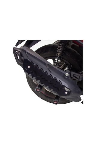 GP Kompozit Yamaha NMAX 125 / 155 2021-2025 Uyumlu Egzoz Koruma Kapağı Siyah