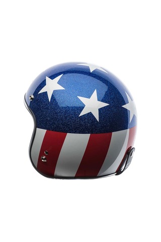 Torc T-50 Del Mar Captain Vegas Açık Motosiklet Kaskı Beyaz Mavi