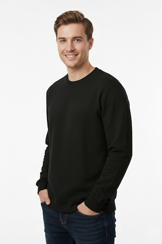 Dynamo Erkek Sıfır Yaka Selanik Sweatshirt Regular Kalıp Bgl-st04926 Siyah