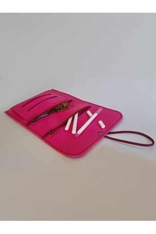 Tütün Kesesi Deri Vegan Deri Küçük Boy