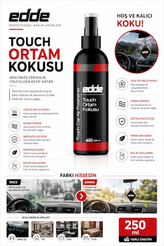 Edde Touch Araba Araç Oto Ortam Kokusu Araç Içi Kokuları Oto Parfümü 250 Ml Oto Detailing 250ml