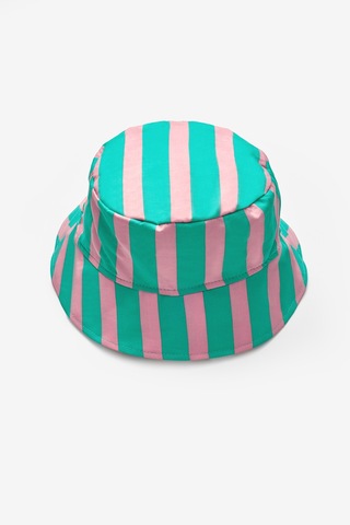 Le Mabelle Mint Çizgi Desenli Çocuk Bucket Şapka Mint