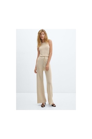 101Dzyn Mango Lurex Örgülü Geniş Paça 100